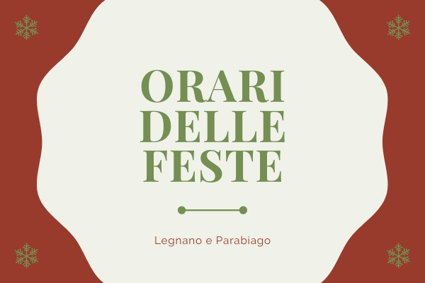 Orari delle Feste del MUU di Parabiago e Legnano