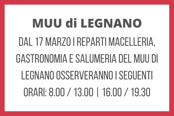 Modifica orari di apertura del MUU di Legnano