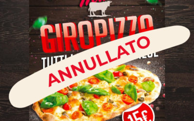 Lunedì 14 Febbraio 2022 – Giropizza annullato