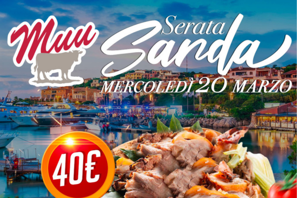 Mercoledì 20 Marzo – Serata sarda