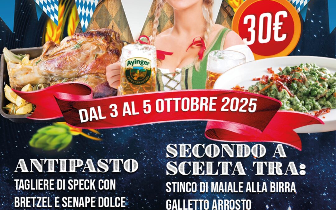 Oktoberfest | Dal 3 al 5 Ottobre 2025